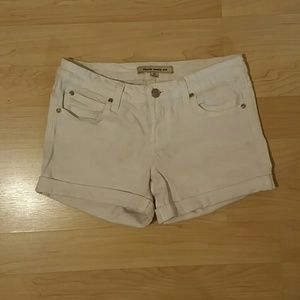 Forever 21 White Stretch Shorts
